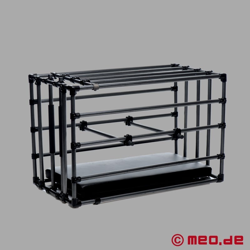 Cage à esclaves de taille réglable avec plaque de fond rembourrée