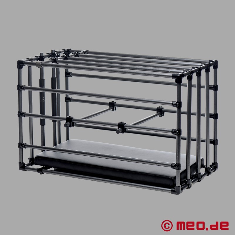 Adjustable slave cage with padded board