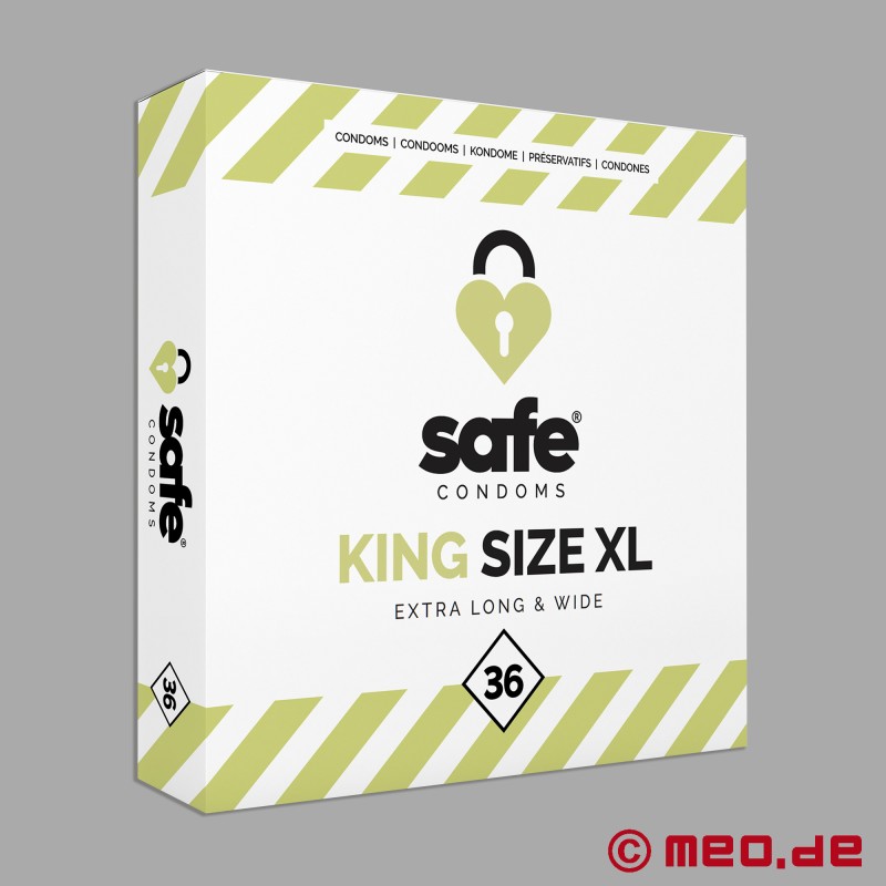 Safe - King Size XL Prezerwatywy - Pudełko z 36 prezerwatywami