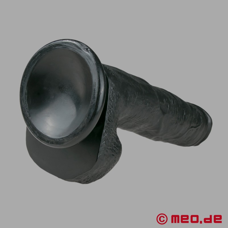 Big Black Cock -リアルディルド 22,5 cm ブラック - 6