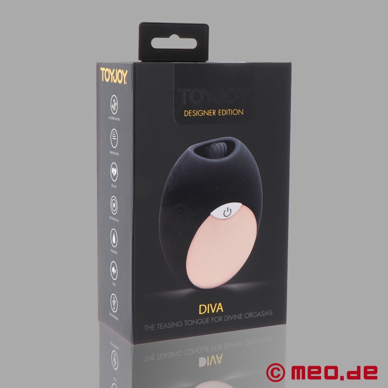 Vibraator keelega - ToyJoy Diva Mini Tongue - stimulator, mis lakkub