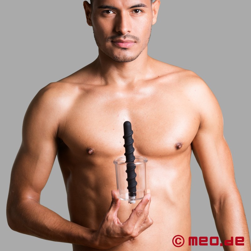 Anaalpomp met dildo - Vacuüm anale cilinder anale dilatatie - Rosebud Driller - 1