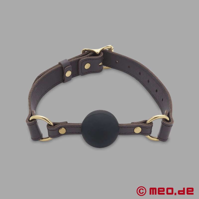 Luxury Silicone and Leather Ball Gag - Bohème Collection