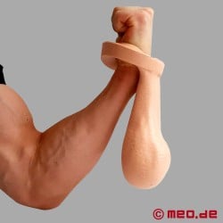 Cock Ring με XL Balls - Δαχτυλίδι πέους με όρχεις - δερμάτινο χρώμα