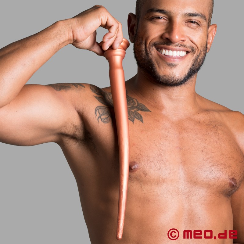 Anální dildo XL - zlaté - 5