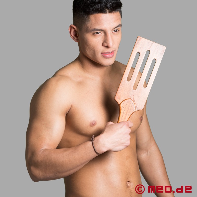 Ahşaptan yapılmış BDSM Paddle - Sert darbeler - 4