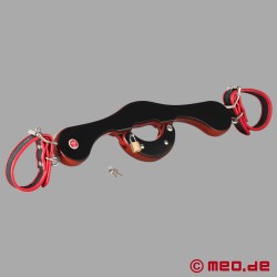 Humbler 3.0 - Ball Stretcher with Locking Leather Cuffs for Ultimate Submission - Thumbnail