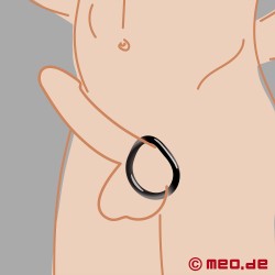 Anillo metálico para el pene - Alphamale™ 