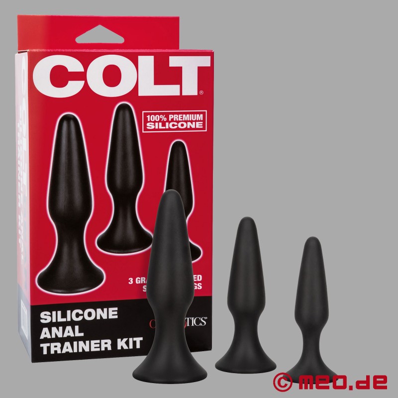 COLT Anal Trainer Kit - Set of Three Butt Plugs for Anal Stretching