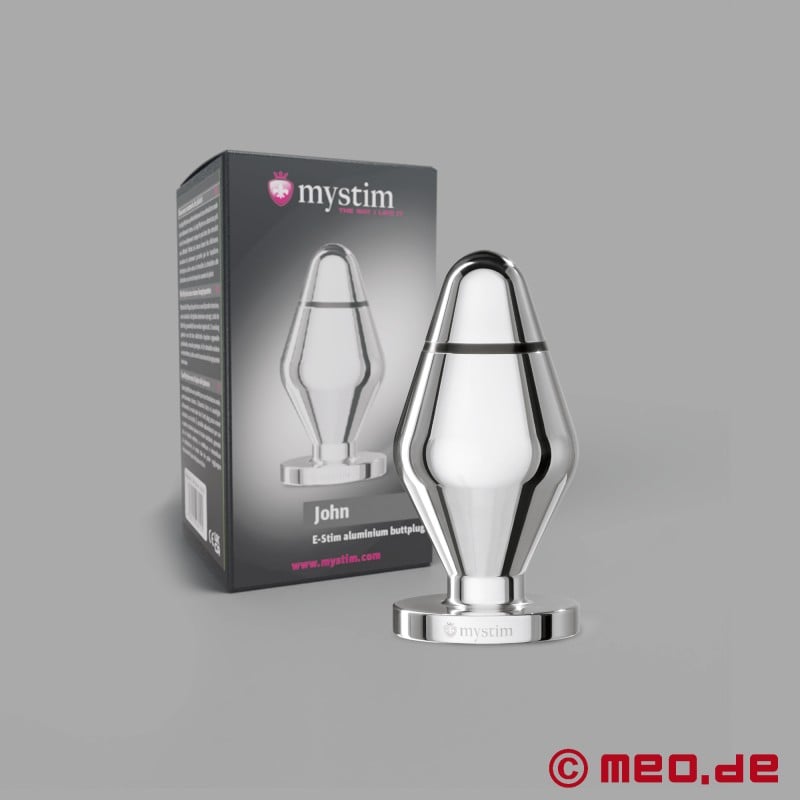 JOHN Plug anal E-Stim - Butt plug pour électrostimulation Mystim