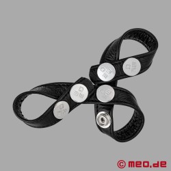 Leather Cock Ring - Figure8 - Thumbnail