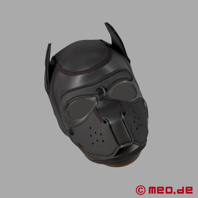 Bad Puppy - maschera da cane in neoprene - nero