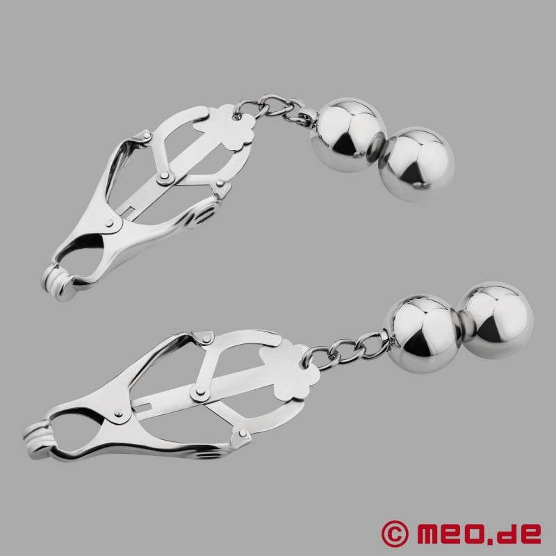 Nipple Clamps with Weights - Weighted Tit Clamps