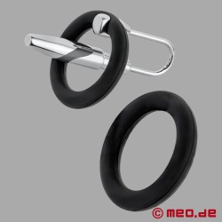 OrgasmLock - Penis plug com anel para a glande