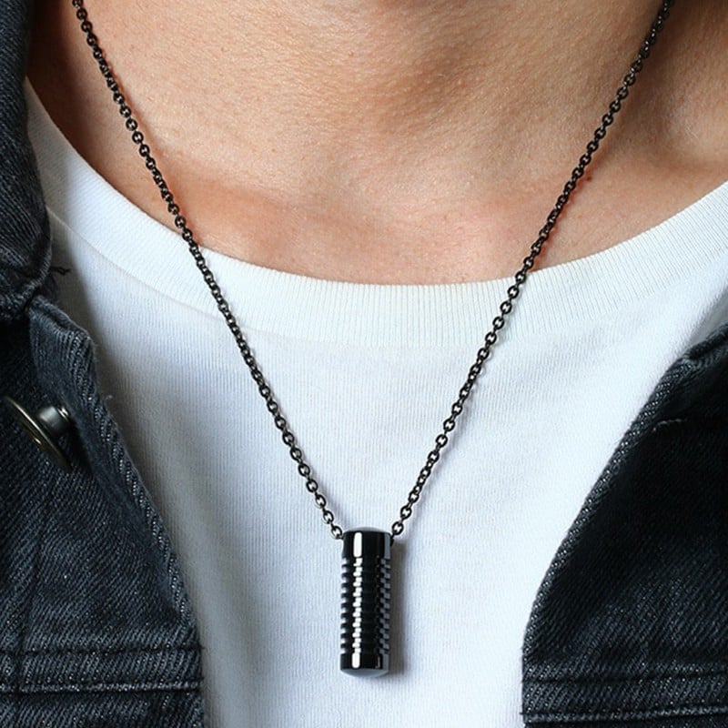 Berlin Nights necklace with a secret compartment