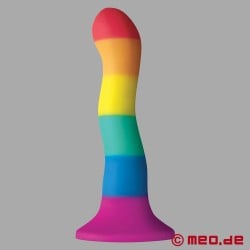 Dildo 22 cm / bølge - Gay Pride Edition