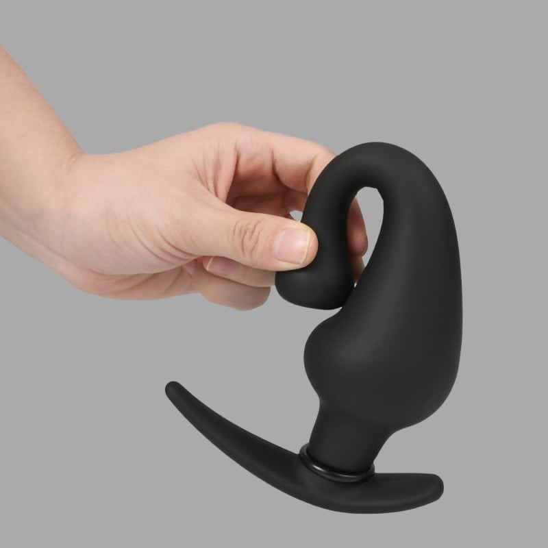 Inflatable long anal plug