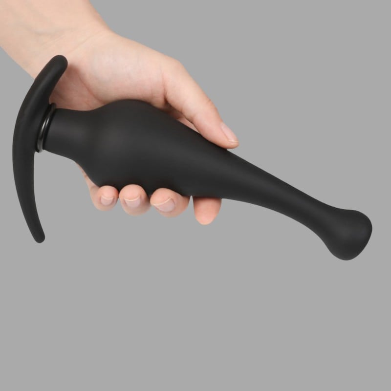 Inflatable long anal plug