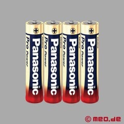 4 Batterien von Panasonic / Micro (LR 03) AAA