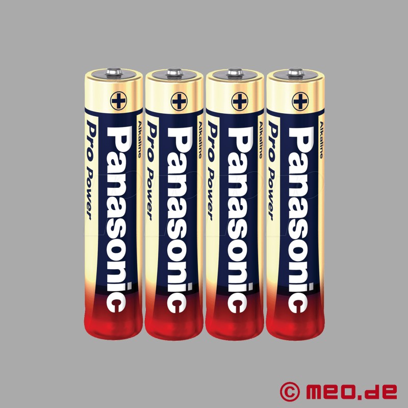 4 batterier från Panasonic / Micro (LR 03) AAA