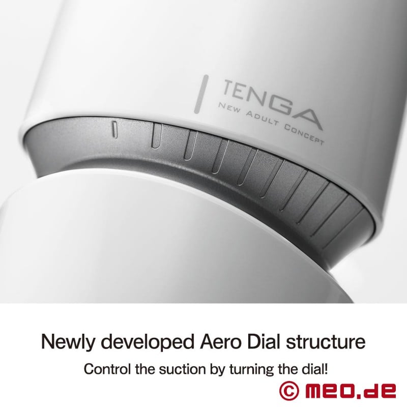 Masturbator cu inel de argint Tenga Aero Dial Silver Ring