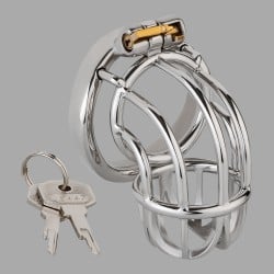 Stainless steel chastity belt - NoPacha FortressLock™