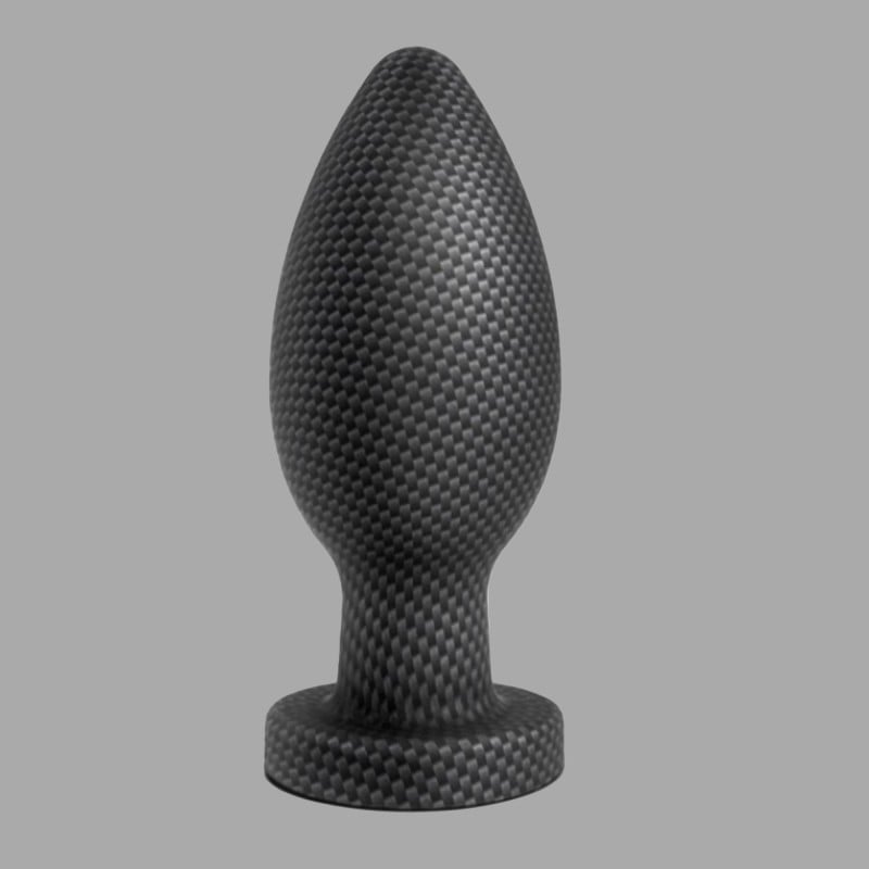 Small butt plug with a carbon look