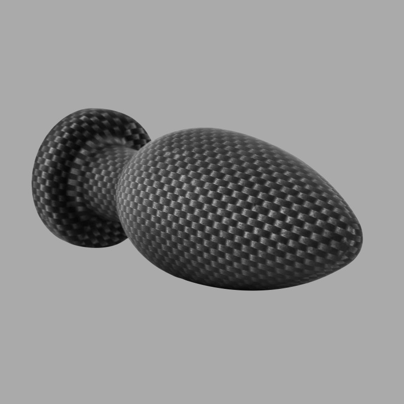 Small butt plug with a carbon look