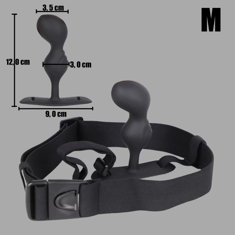 Majtki z korkiem analnym - Butt Plug Harness