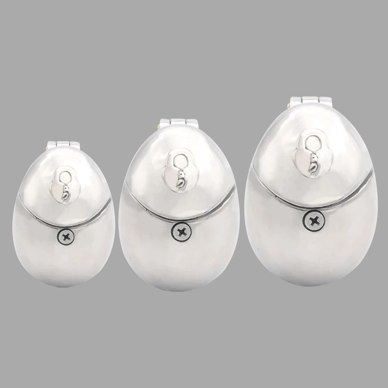 Dr. Sado BDSM cage de chasteté en acier inoxydable - 8