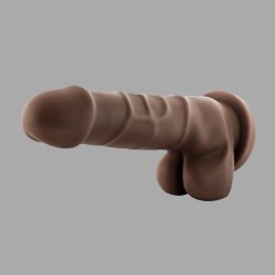 Realistinen dildo imukupilla 20 cm