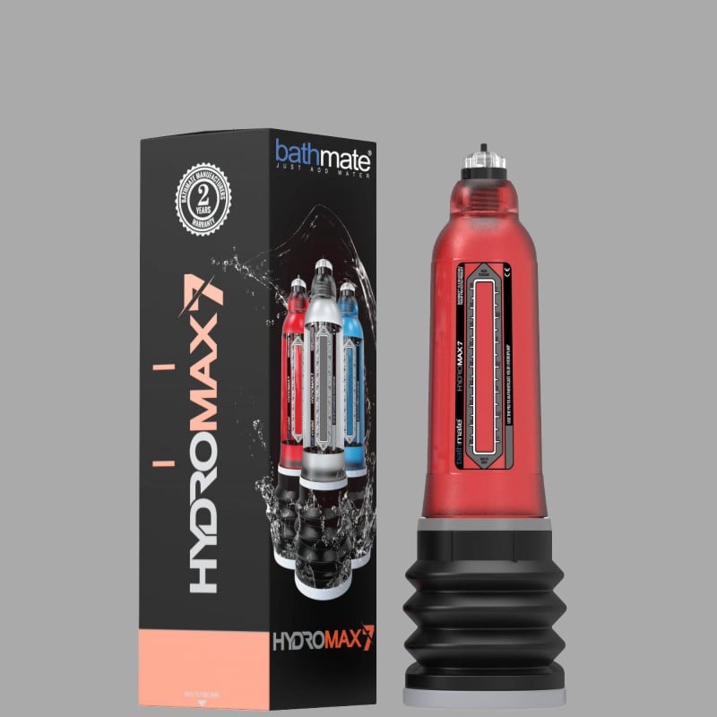 Bomba para el pene Hydromax 7 - roja by BATHMATE