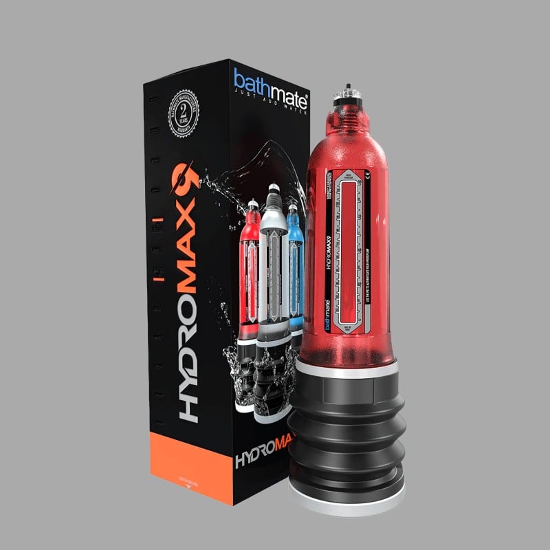 Hydromax 9 Penis Pompası - BATHMATE tarafından kırmızı