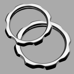 Stainless Steel Cock Ring Gear Head