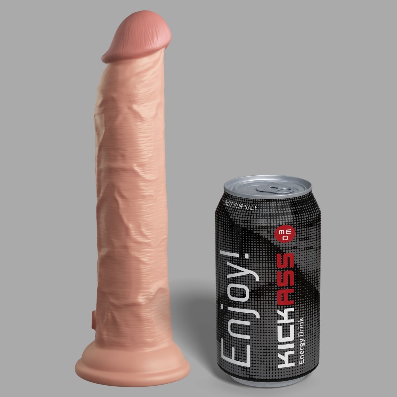 Realistisk Vibro Dildo 25 cm - Dobbel tetthet - med fjernkontroll