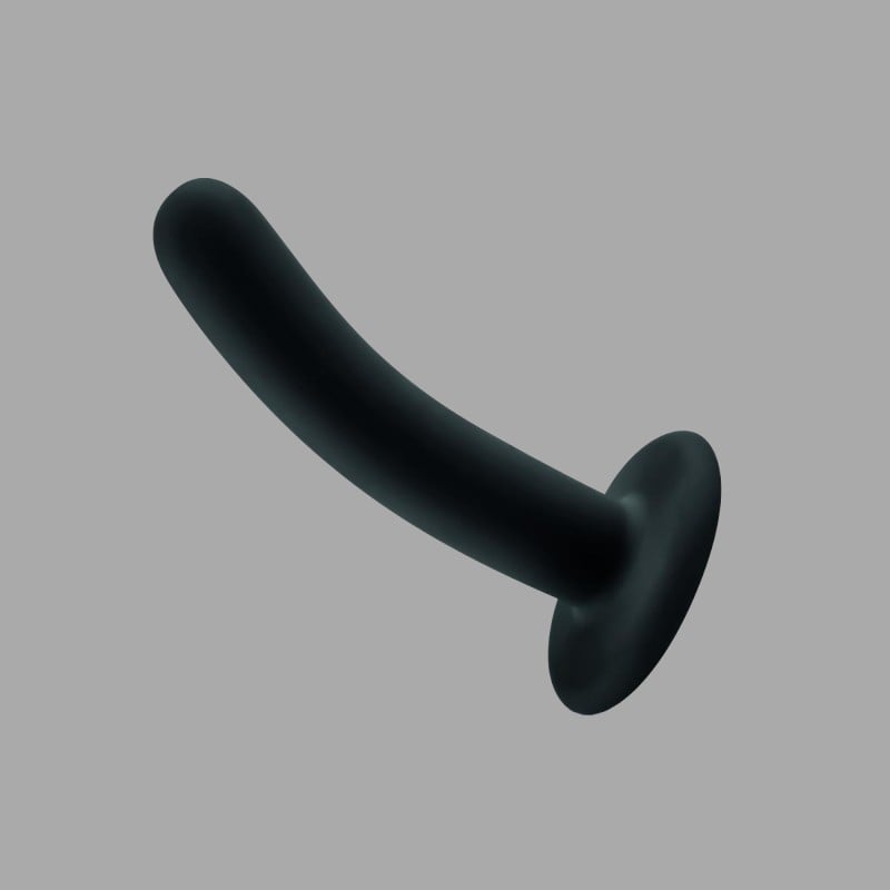 No-Parts - Dildo negru pentru pegging 13,5 cm Logan