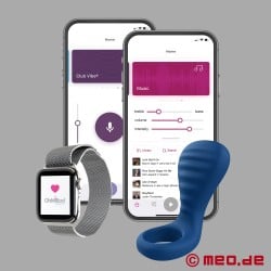 Anel de pénis com controlo de aplicação - OhMiBod - blueMotion Nex 3