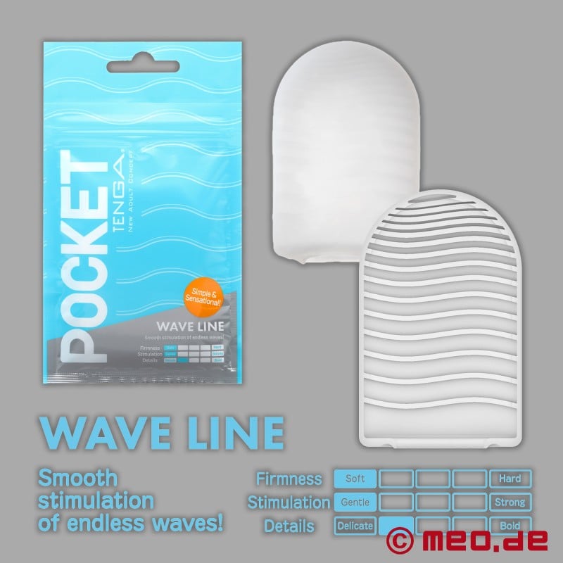 Masturbatore Tenga - Pocket Stroker Wave Line