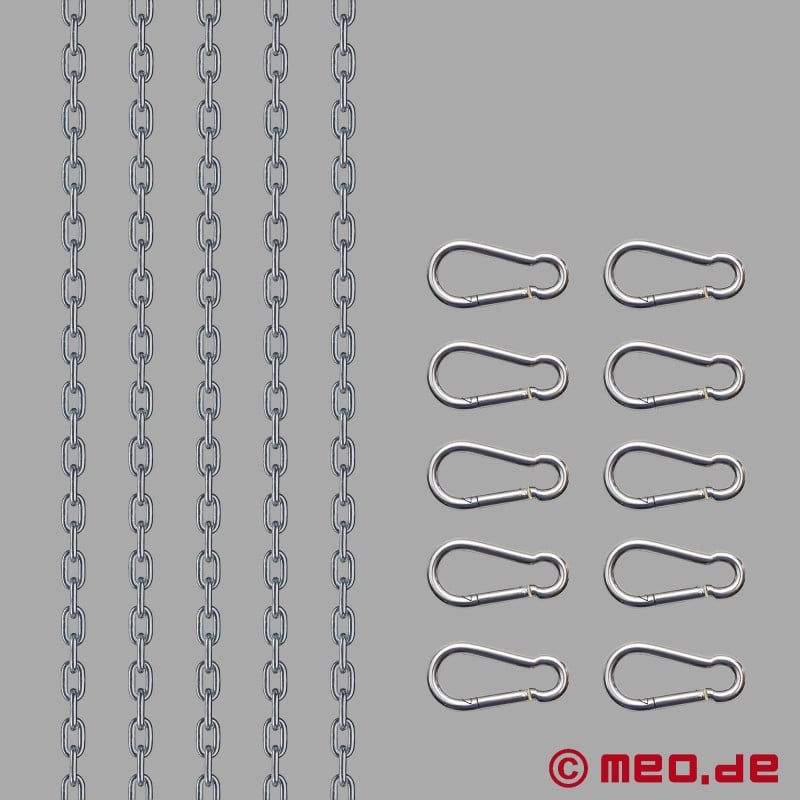 Chain set for sling with 5-point suspension