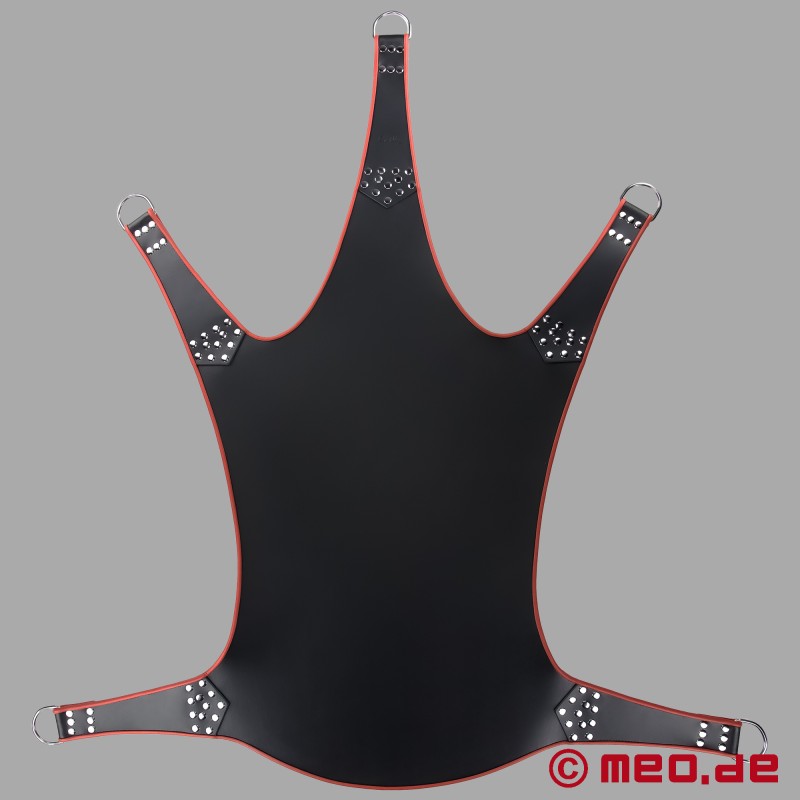 Sling para fisting em couro de luxo com suspensão de 5 pontos - 1