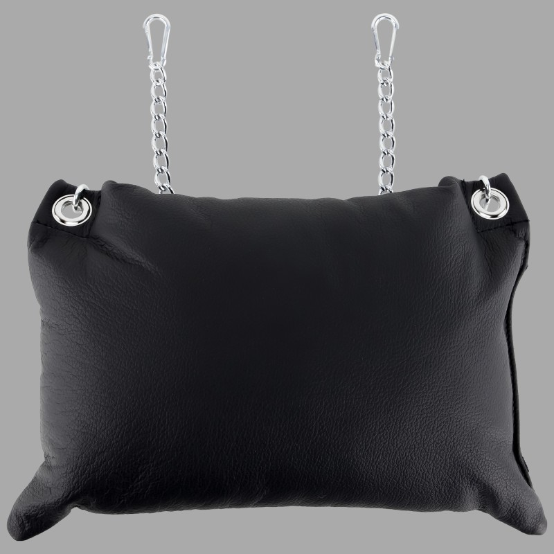 Leather cushion with accessories for sling - black