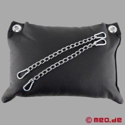 Cuscino in pelle con accessori per sling - nero