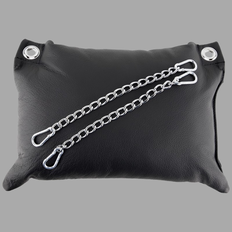 Leather cushion with accessories for sling - black