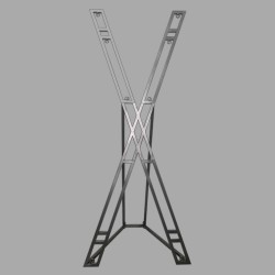Croix de Saint-André BDSM - Meubles BDSM - Croix BDSM - Croix de Bondage - Thumbnail