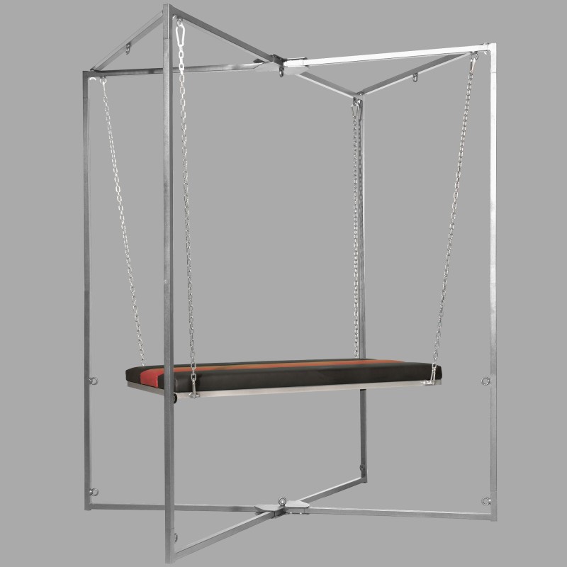 Mobile sling frame in platinum gray