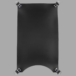 Black Fist Fuck Sling Mat Made of Leather with 4 attachment points - Thumbnail