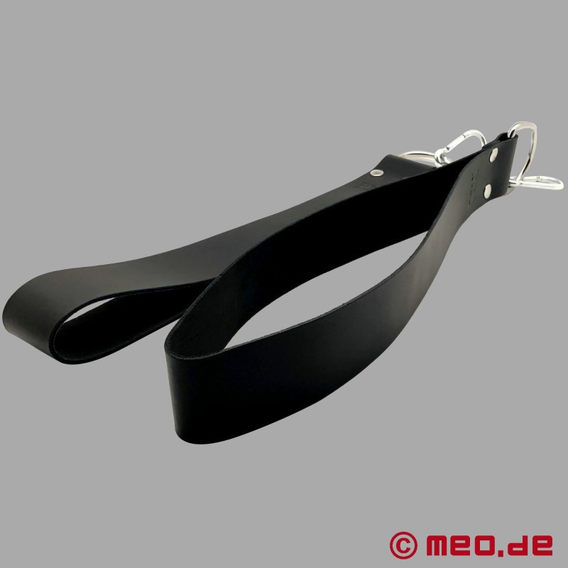 Μαύροι δερμάτινοι ιμάντες ποδιών για sling - 1