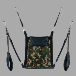 Rechthoekige sling voor fisting - complete set van camouflage canvas