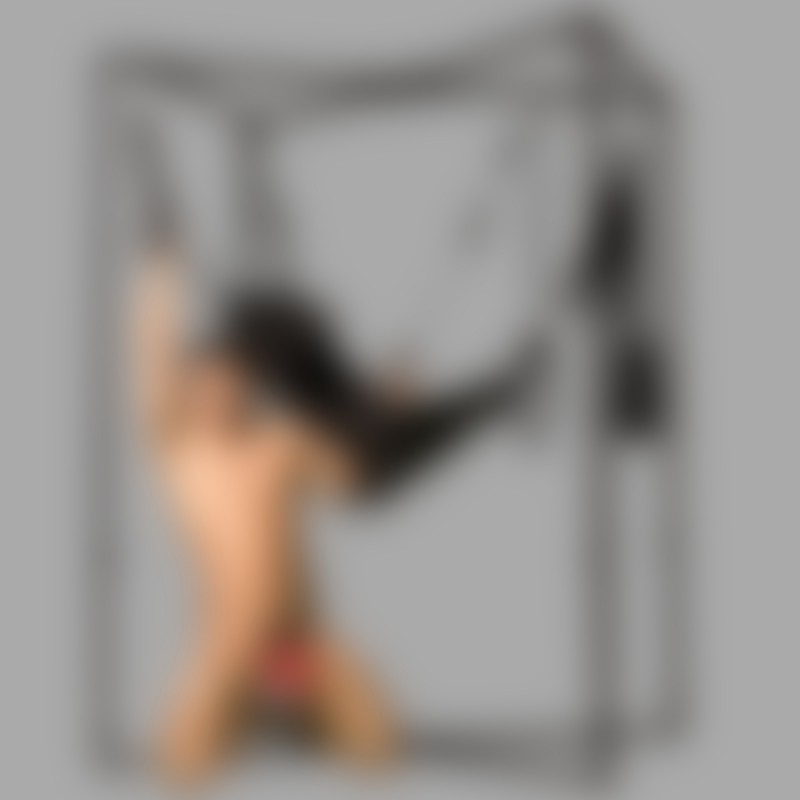 Fisting için dikdörtgen sling - siyah kanvastan yapılmış komple set - 1