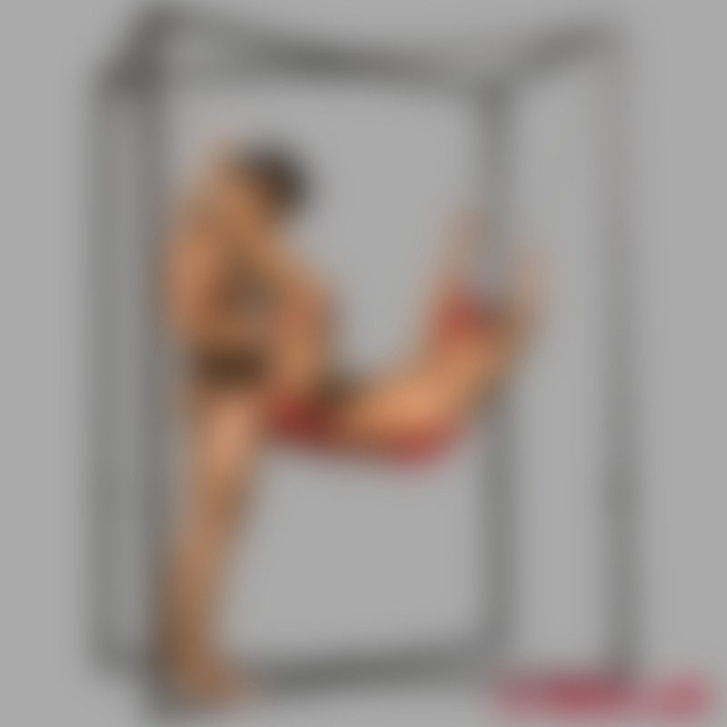 Piros sling fistinghez - bőrből készült 4 pontos felfüggesztéssel - 4